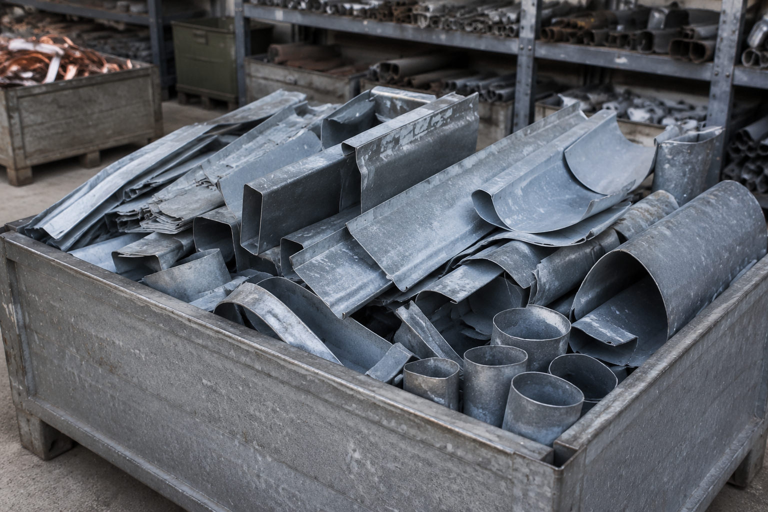 Compra de zinc en la chatarrería de Madrid